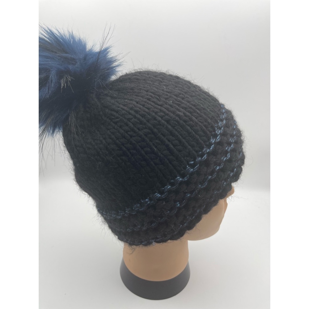 Nardi & Tagliaferri Knit Hat Beanie Wool Alpaca Pom Pom Winter Italy